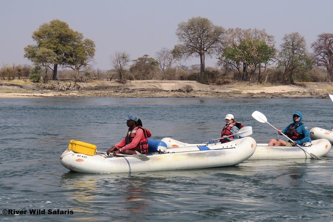 Canoeing Upper Zambezi 1 Day - River Wild Safaris - Paddling downstream through Class I and II rapids