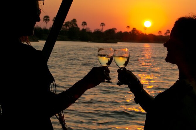 Dinner Cruise on the Zambezi River, Victoria Falls - Sunset, wine, and a four-course dinner