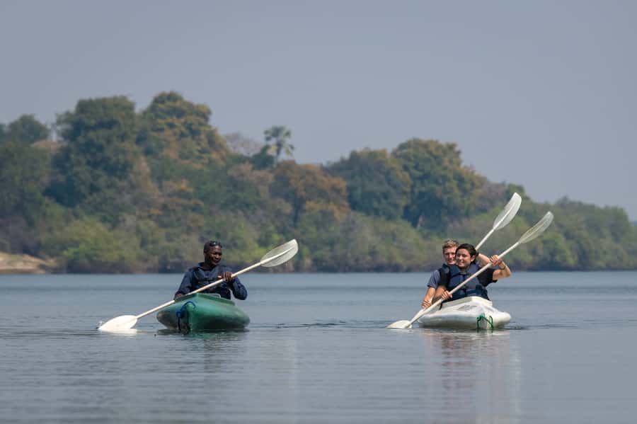 From Livingstone: Full or Half Day Canoe Safari - Setting out from Livingstone