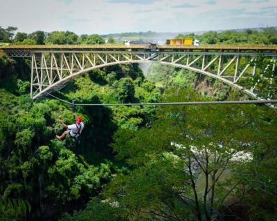 Zip Line from the Victoria Falls Bridge