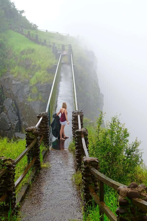 GUIDED TOUR OF THE VICTORIA FALLS ON THE ZAMBIAN SIDE - Knife Edge Bridge, Danger Point, and the Boiling Pot