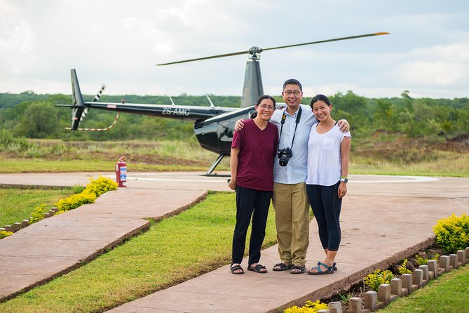 Helicopter Scenic Flight over Victoria Falls 25-27 Minutes Game - The 7 to 10 minute transfer to the helipad