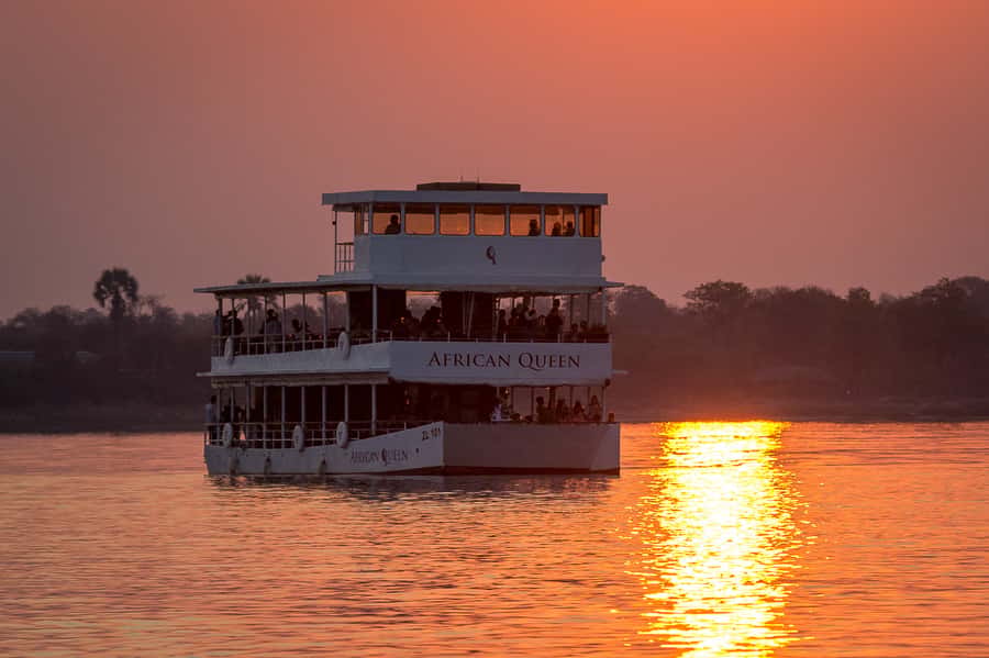 Livingstone: Zambezi River Sunset Cruise - The first hour, river views and open space