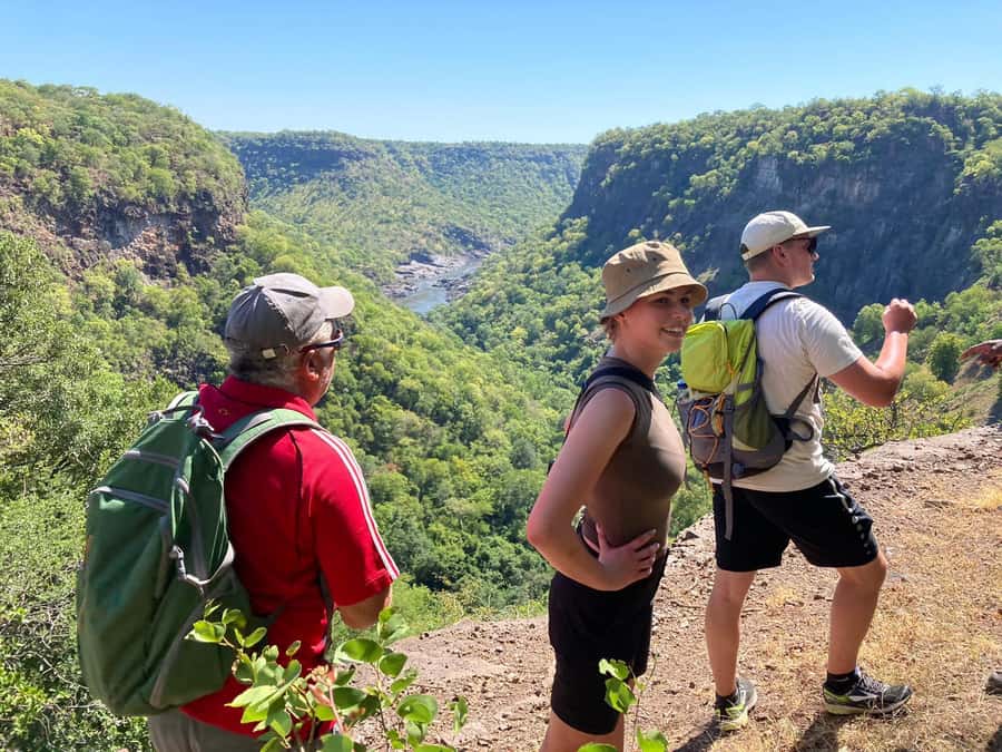 Victoria Falls: Batoka Gorge Hike & Sunset Dinner - Reaching the gorge and taking in the river views