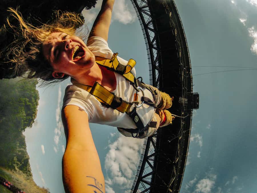 Victoria Falls Bridge Bungee Jump - A 111-metre jump above the Zambezi Gorge