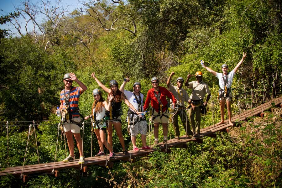 Victoria Falls: Canopy Tour with Transfers - Starting with a safety briefing in the Zambezi gorges