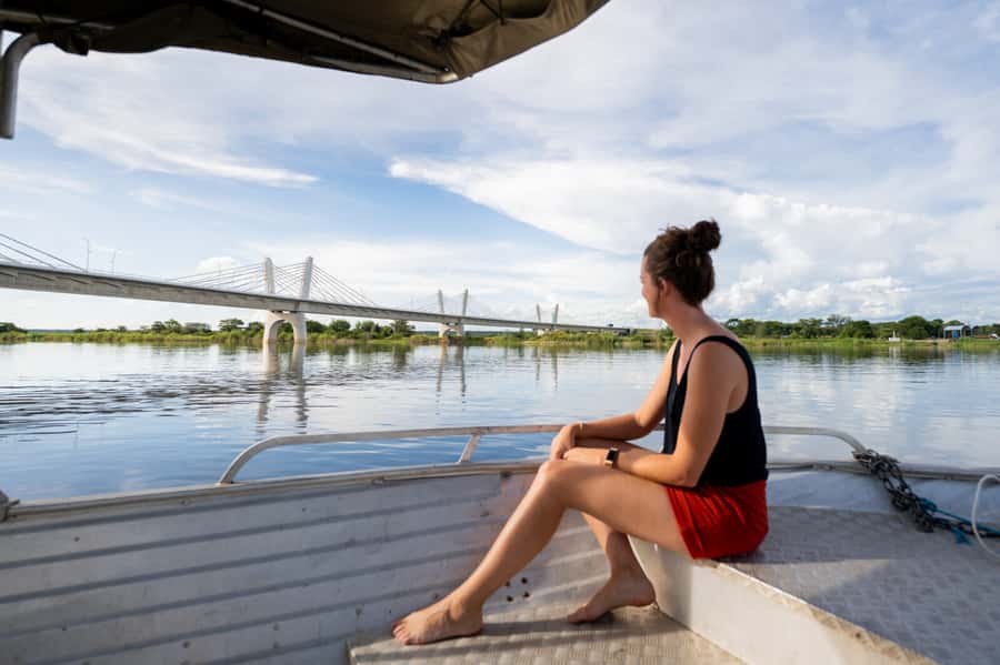 Victoria Falls: Chobe National Park Day Trip with Lunch - The Victoria Falls pickup and road to Kazungula