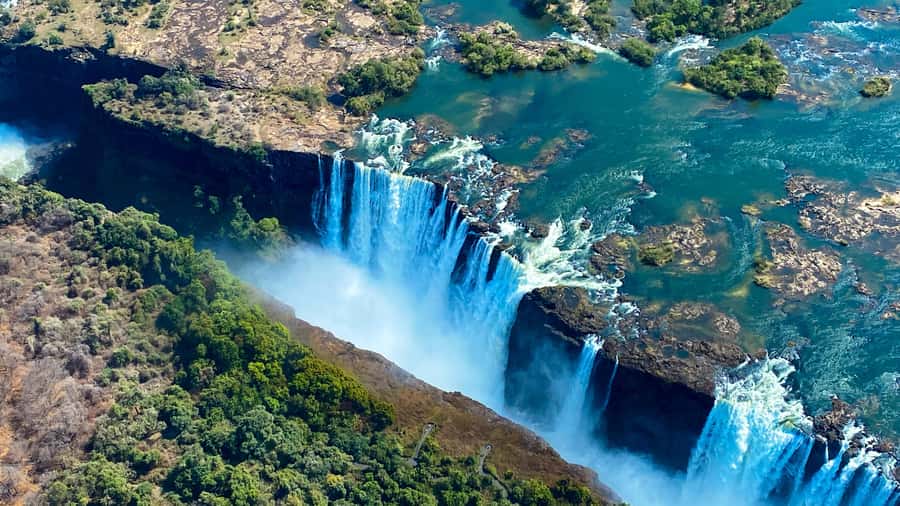Victoria Falls:Explore the Zambezi Helicopter Experience - The defining view over Victoria Falls