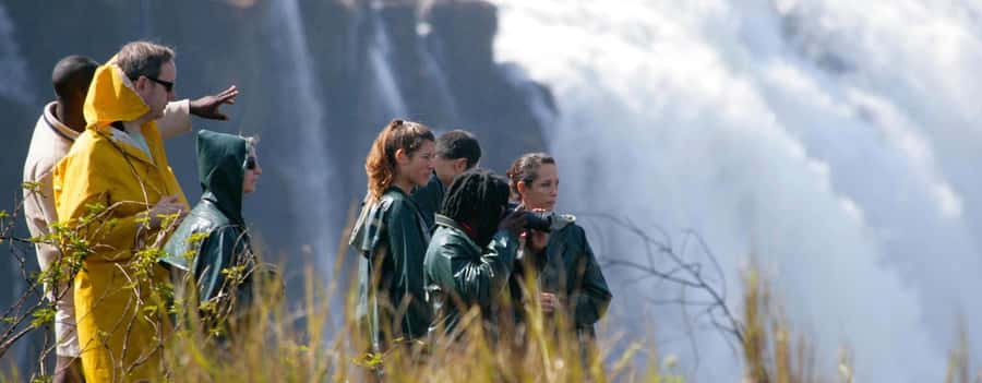 Victoria Falls Guided Tour Plus Lunch & Transport - Entering the Rainforest and paying the park fee