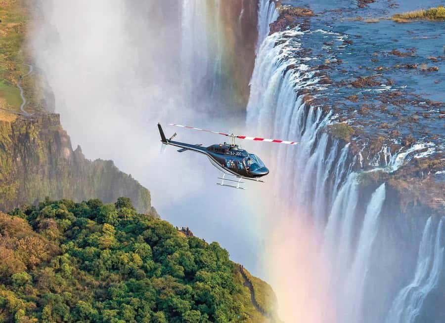 Victoria Falls: Helicopter Flight Aerial View of The Falls - Why See Victoria Falls From a Helicopter?