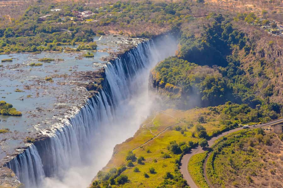 Victoria Falls: Helicopter Tour with Hotel Pickup - Check-in, safety briefing, and cabin space