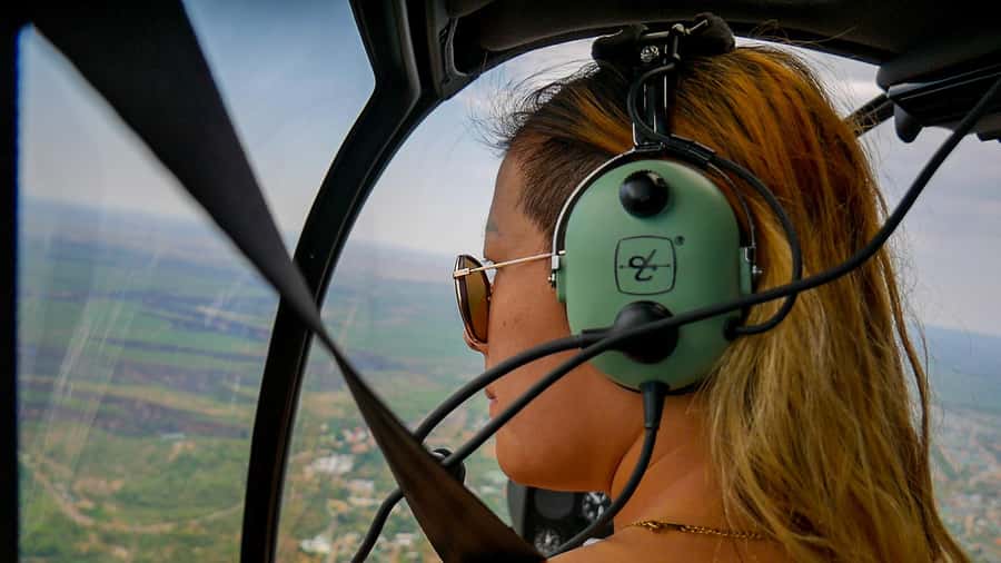 Victoria Falls: Helicopter Tour with Hotel Pickup - Upper Zambezi River and the long island