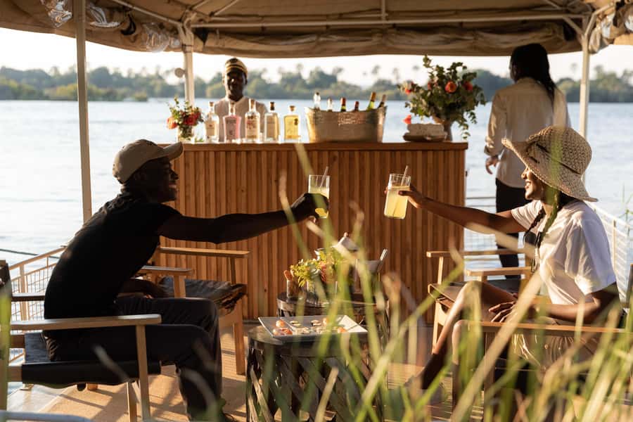 Victoria Falls: Private Sunset Cruise on the Zambezi River - Wildlife along the river channels