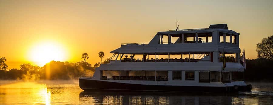 Victoria Falls Safari with Lunch and Sunset Cruise - Lunch at Lookout Café, 120 meters above the river