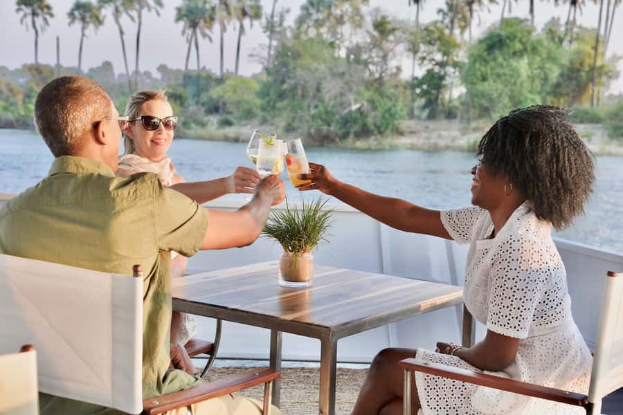 Victoria Falls Scenic Guided Tour with Sunset Boat Cruise - Sunset over the Zambezi